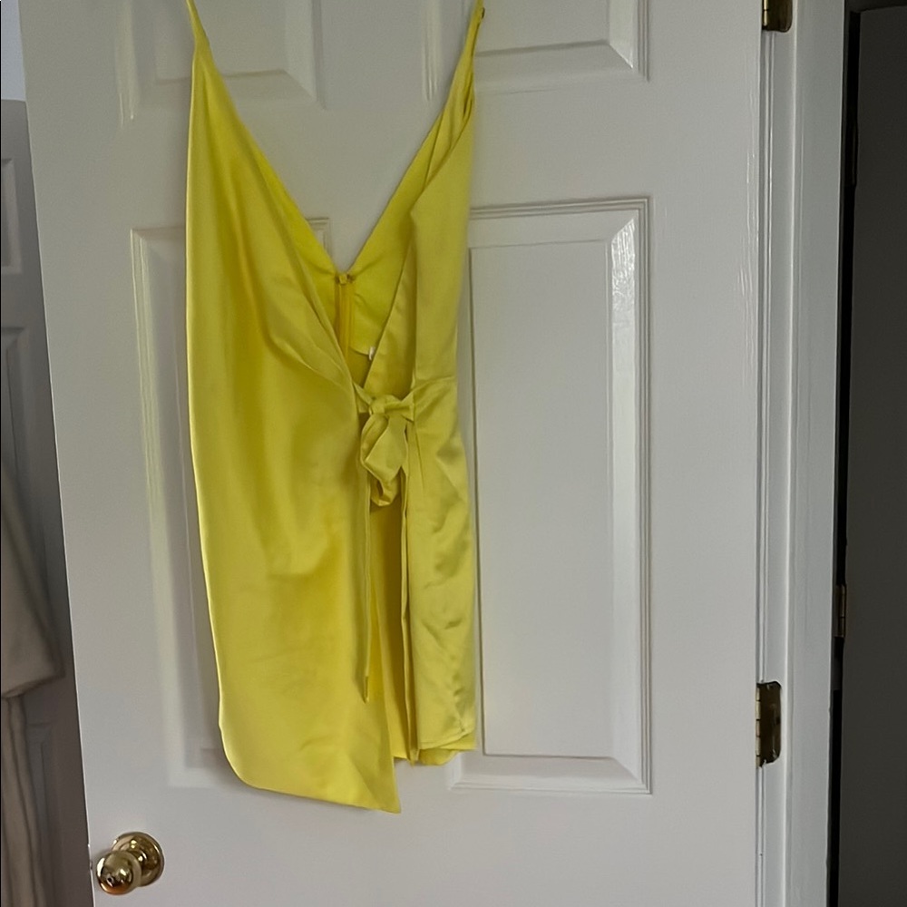 Cute silk look wrap dress